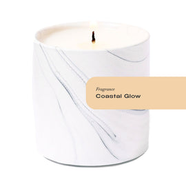 Coastal Glow White Marble Candle 6oz